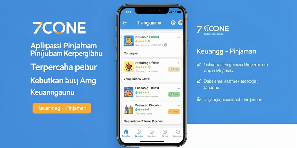 Antarmuka pengguna 7CONE yang menarik dan fungsional untuk pengajuan pinjaman.