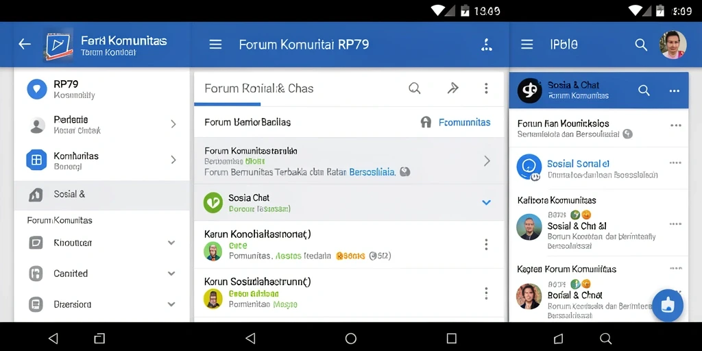 Tampilan antarmuka utama aplikasi RP79 yang sederhana dan user-friendly.
