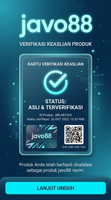 Tampilan kanal resmi javo88
